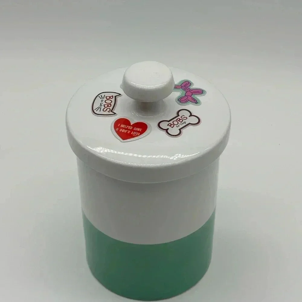 Doggo‎ Dipper Ceramic Dog Treat Jar Mint Green/White Size Large Heavyweight